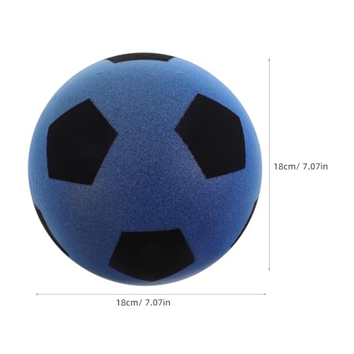 LIOOBO Silent Indoor Soccer Ball for Soft PU Material Quiet Football for Skill Training and Reaction Improvement Safe Juggling Ball for Home and School Play