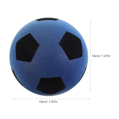 LIOOBO Silent Indoor Soccer Ball for Soft PU Material Quiet Football for Skill Training and Reaction Improvement Safe Juggling Ball for Home and School Play