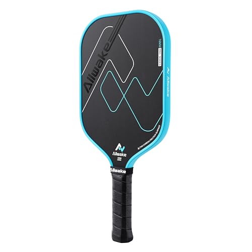 T700 Carbon Fiber Pickleball Paddles - USAPA Approved | 8.0oz Lightweight Design | Honeycomb Polymer Core for Control & Power | Textured Surface + Edge Guard | Indoor/Outdoor Use - color: Black&Blue Pickleball Paddle