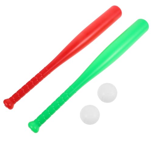 Luxshiny 2 Sets Baseball Bat Outdoor Lightweight Soft Plastic Training Bat for Boys Parent Activities Backyard Beach Play