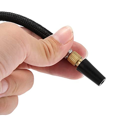 X AUTOHAUX 1 Set Portable Air Pump with Inflation Needle Tapered Nozzle Extension Hose for Bicycle Wheel Tire Inflator