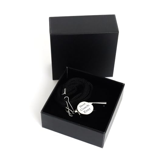 Custom Whistle with Lanyard Stainless Steel Sports Whistles Loud Adult Whistle Gift for Coach Referee Teacher Sports Lover Silver Gold Rose Gold Black Custom Whistle for Adult