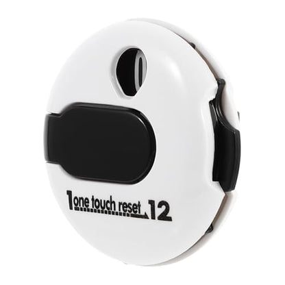 Golf Score Counter with Hat Clip, Portable Mini Stroke Tally Counter, White Golf Scoring Device for Outdoor Use and Golfers