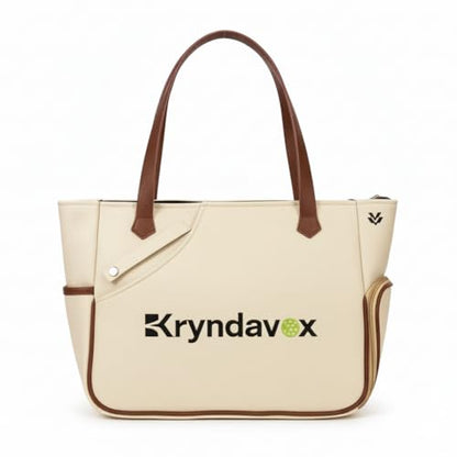Kryndavox Pickleball Bag for Women Men, Pickleball Tote Bag with Shoe Compartment, Paddle Holder, Large Capacity Sports Bag