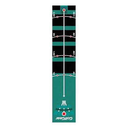 Golf Putting Mat for Indoor Practice, Premium Polyester Surface with Anti-Slip Backing, for True Roll, Works with Real & Foam Balls, Portable Home/Office Training Mat