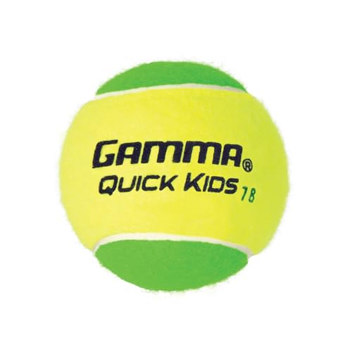 GAMMA Quick Kids Training Tennis Balls for Kids & Beginners, Low-Compression Core Reduces Speed & Bounce, Great for Tennis Practice, USTA & ITF Approved for 10 & Under Tournaments Parent - size: 12 Bag, style: Quick Kids 78