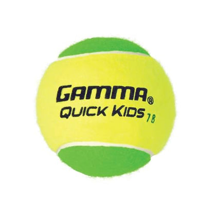 GAMMA Quick Kids Training Tennis Balls for Kids & Beginners, Low-Compression Core Reduces Speed & Bounce, Great for Tennis Practice, USTA & ITF Approved for 10 & Under Tournaments Parent - size: 12 Bag, style: Quick Kids 78