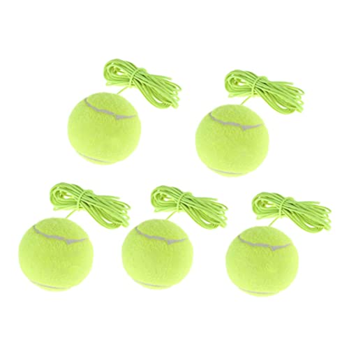 Tennis Ball Tennis Training Ball and String Replacement Self Practice Trainer Resiliency and Tether Replacement Tether 5PCS, Sports