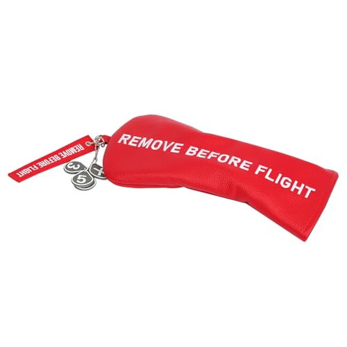 Golf Head Cover with RBF Design for Golf Club - size: for Hybrid, style: Red
