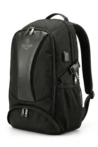 Net & Style Pickleball Backpack Large 29L with Shoe Compartment – Waterproof Court Backpack with Fence Hook & USB Charging Cable for Daily Play & Tournaments – Ideal for Men & Women Players