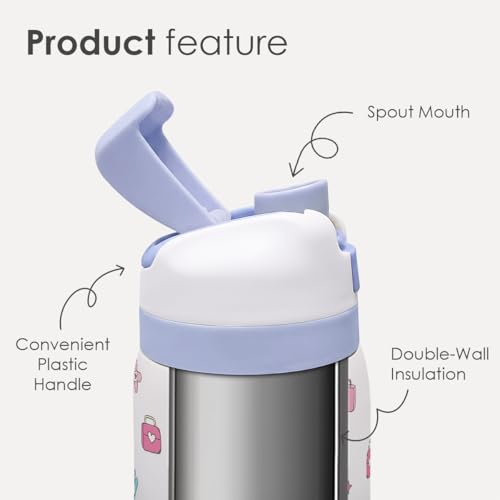 Nurse Stainless Steel Water Bottle, In My Nurse Era, Vacuum Insulated, Push-Button Lid, 32 oz, Gifts for Medical Students Women Girls Friends Teens Birthday Christmas - color: Nurse 1