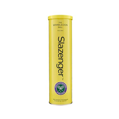 Slazenger Tennis Ball, Official Wimbledon Ball, ITF Approved, Metal tin (4 Balls)