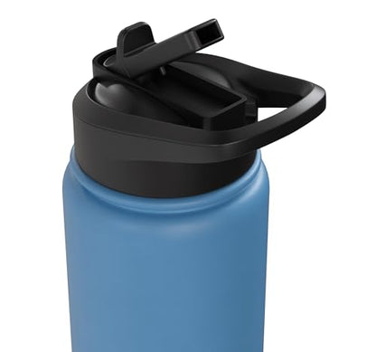 Pickleball Player Too Lazy For Tennis Too Young For Golf Stainless Steel Insulated Water Bottle - color: Light Blue