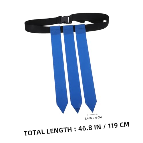2pcs Rugby Belt Flags Wear-resistant Football Waist Training Flags for Youth Adults Portable for Outdoor Games and Activities