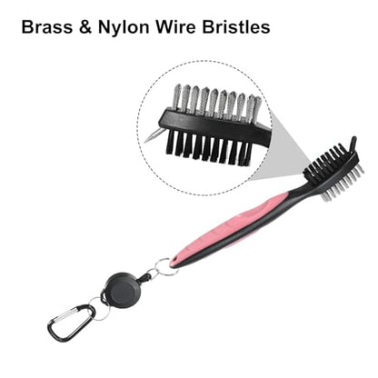 PATIKIL Golf Club Brush,Extension Cord Golf Club Groove Cleaner with Retractable Cleaning Nails and Ergonomic Grip