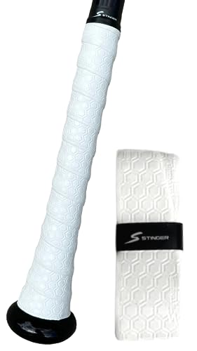 Stinger Sports Premium Polymer Bat Grip (Baseball and Softball) - color: White