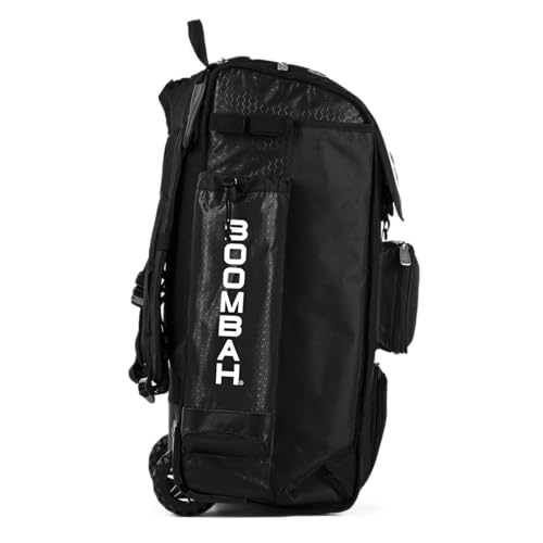 Boombah Catchers Superpack Hybrid Rolling Bat Bag - Multiple Colors - Wheeled & Backpack Version - color: Black