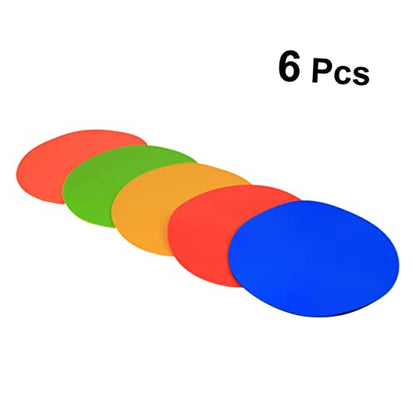 YARNOW 6pcs Soccer Training Markers Markers for Football Basketball and Agility Drills TPE Material Design Storage Bag Green Yellow Orange