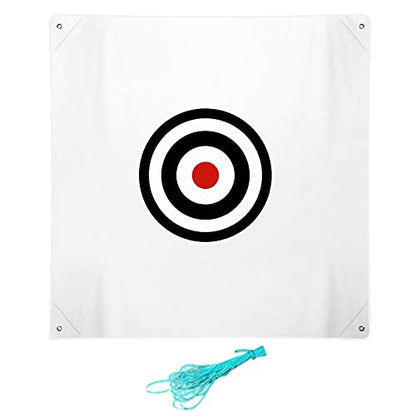 58" x 58" Golf Target Cloth - Hitting Practice Target for Indoor/Outdoor Training - style: White