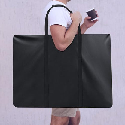 Heavy Duty Folding Ping Pong Table Storage Bag,[Thick Fabric+Front Pocket] 37" x 5" x 37",For 6 x 3 FT Foldable portable Table Tennis Table,Large Waterproof Carry Bag with Pad Handle,(Only bag)
