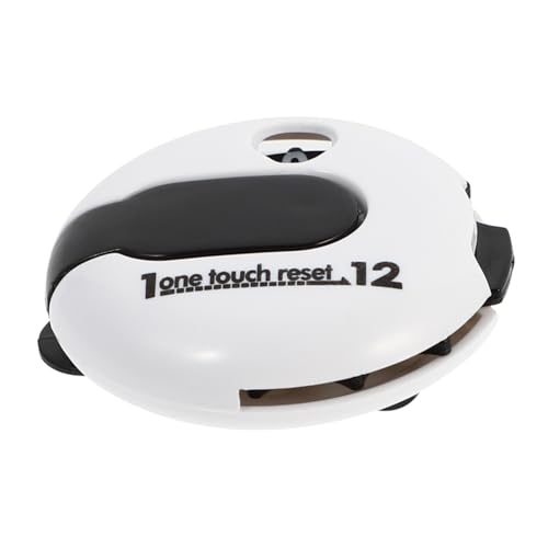 Golf Score Counter with Hat Clip, Portable Mini Stroke Tally Counter, White Golf Scoring Device for Outdoor Use and Golfers