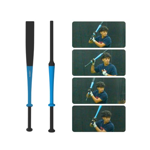 SplitSwing – 4-in-1 Baseball & Softball Swing Trainer – Flat Bat, Split Grip, Half Bat, Underload Batting Aid. Baseball Training For All Levels. Makes Hard Contact Feel Automatic.