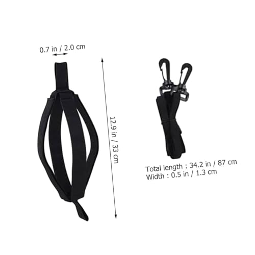 YARNOW 1set Volleyball Spike Trainer Strap Trainer for Hitting Practice and Jumping Drills for Ages Black