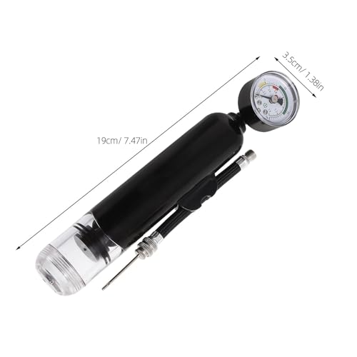 1 Set Ball Pump with Pressure Gauge - Sports Ball Inflator - Flexible Hose Air Pump with Inflation Nozzle for Basketball, Football, Soccer, Volleyball