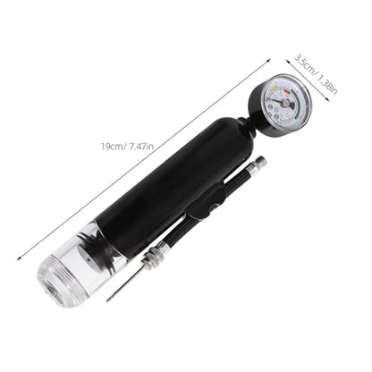 1 Set Ball Pump with Pressure Gauge - Sports Ball Inflator - Flexible Hose Air Pump with Inflation Nozzle for Basketball, Football, Soccer, Volleyball