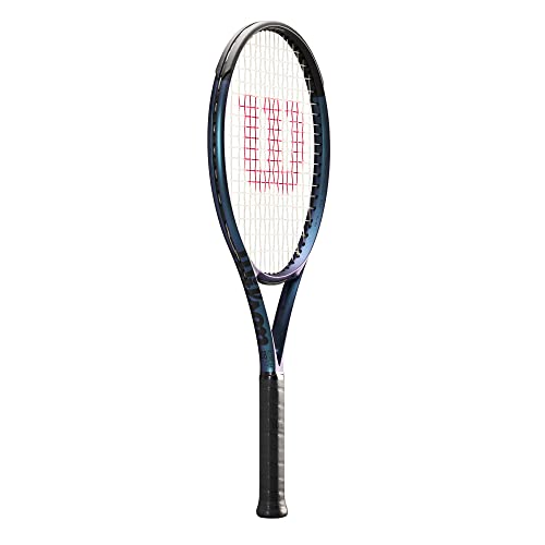 Wilson Ultra 108 V4.0 Performance Tennis Rackets, Strung with Sensation 16 Natural at Mid Range Tension - size: Grip Size 3 - 4 3/8"