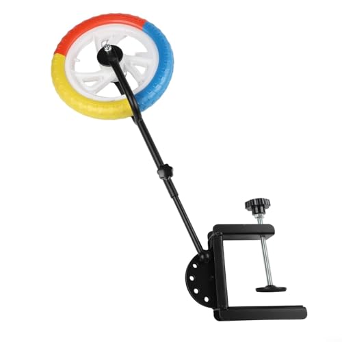 Table Tennis Trainer with Adjustable Rod, Retractable Topspin Practice Device for Solo Drill, Portable Pong Training Tool with Clamp for Table, Improve