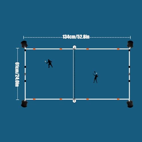 Boundary Lines - 240x528 Inch Beach Volleyball Court Lines | Tennis Boundary Markers | Soccer Field Marking Tape for Traditional Volleyball Courts and Full Court for Beach Volleyball