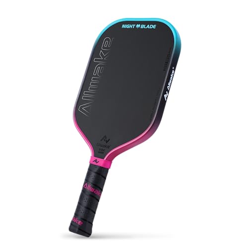 Professional Pickleball Paddles - T700 Raw Carbon Fiber with Foam Injected Edges for Expanded Sweet Spot - Control & Power Paddle for All-Level Players ﻿ ﻿ - color: Gradient Blue Purple Pickleball Paddle