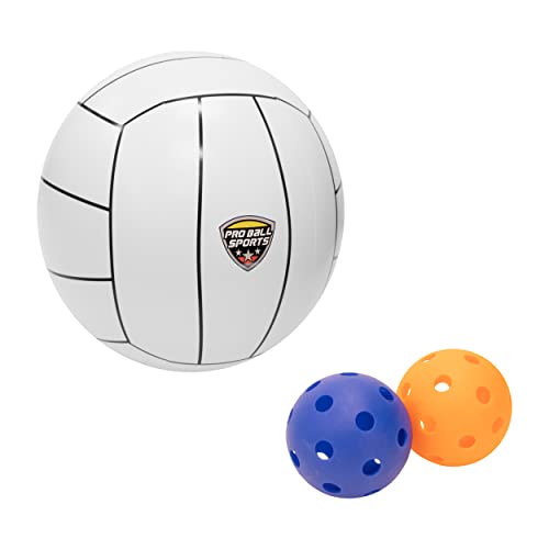 Maccabi 2 in 1 Pickleball and Volleyball Inflatable Pool Net – Pro Grade Pool Sports Net – Pickleball & Volleyball Set Included