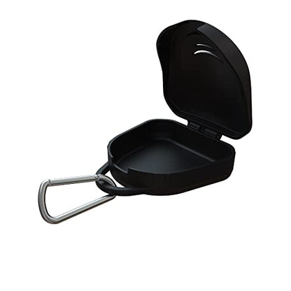 GAME ON Custom Ventilated Protective Mouth Guard Case - Black