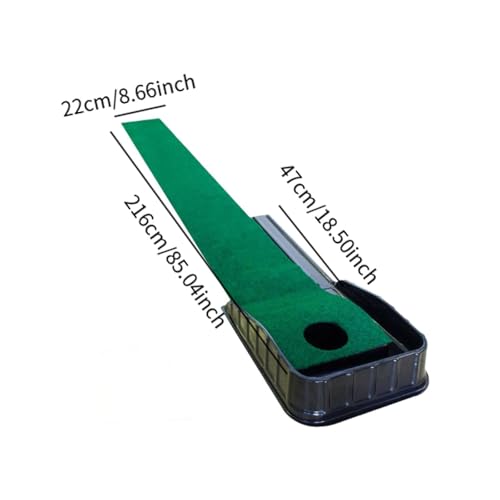 Golf Putting Matt with Ball Automatic Ball Return 85.04inchx8.66inch