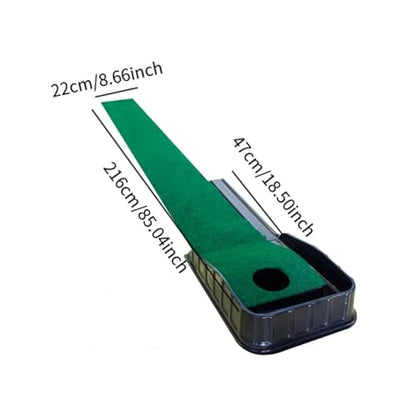 Golf Putting Matt with Ball Automatic Ball Return 85.04inchx8.66inch