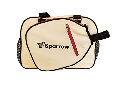 Pickleball Bag - Sports Bag For Gear, Gym Essentials - Adjustable Strap, Mesh Pockets, Pickleball Paddle Compartment With Cover - Stylish Retro Look - 20x8x12" - color: Black