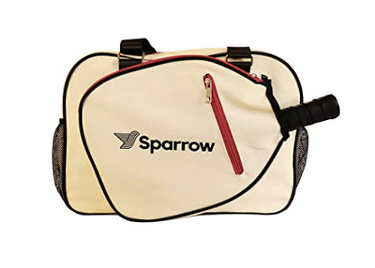 Pickleball Bag - Sports Bag For Gear, Gym Essentials - Adjustable Strap, Mesh Pockets, Pickleball Paddle Compartment With Cover - Stylish Retro Look - 20x8x12" - color: Black
