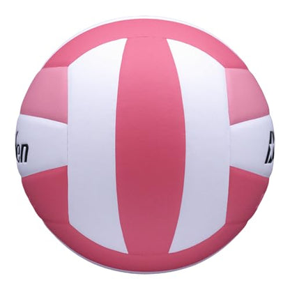Baden | 10U Light | Official Size, 2 oz Lighter Entry Level Youth Indoor Volleyball | PU Composite, Extra Foam Backing, Reduce Sting - color: Soft Pink/Dark Pink
