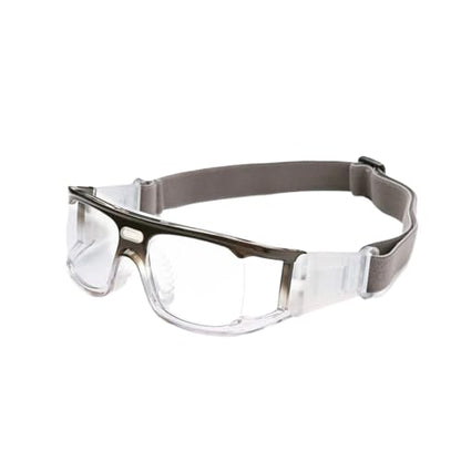 Dribbling Goggles Basketball 3PCS Men Anti-slip Sports Glasses Wider View Eyewear for Soccer Cycling - color: GRAY