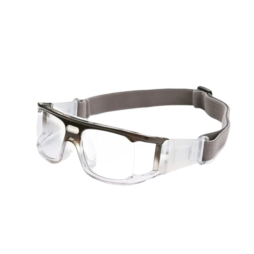 Dribbling Goggles Basketball 3PCS Men Anti-slip Sports Glasses Wider View Eyewear for Soccer Cycling - color: GRAY
