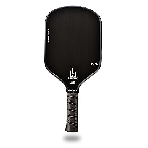 RAV PRO Pickleball Paddle - Ultimate HIGH END 16mm Japanese Toray T700 Raw Carbon Fiber CFS w/Excellent GRIT Roughness Texture, Aero Dynamic Curve, USAPA Approved, Non Slip Grip