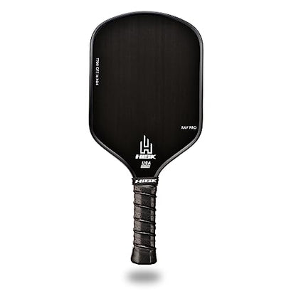 RAV PRO Pickleball Paddle - Ultimate HIGH END 16mm Japanese Toray T700 Raw Carbon Fiber CFS w/Excellent GRIT Roughness Texture, Aero Dynamic Curve, USAPA Approved, Non Slip Grip