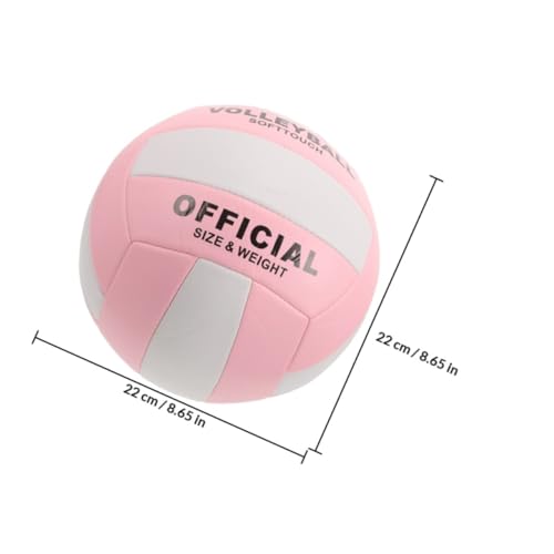 Soft Volleyball Indoor Training Ball Stitched Explosion-Proof Soft Touch Practice Volleyball for Adult Sports and School Exam Use
