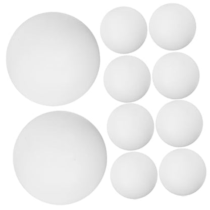 10Pcs Premium Table Tennis Balls White Pong Training Balls for Beginners Competitive Play for School