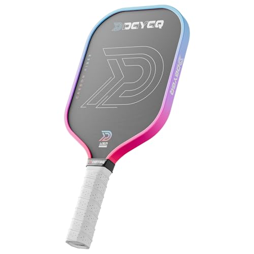 DGYGQ Pickleball Paddles, T700SC Power Carbon Fiber Pickleball Paddle with Polypropylene Honeycomb Core, Increased Power for Ultimate Spin & Consistency - color: Red and Blue