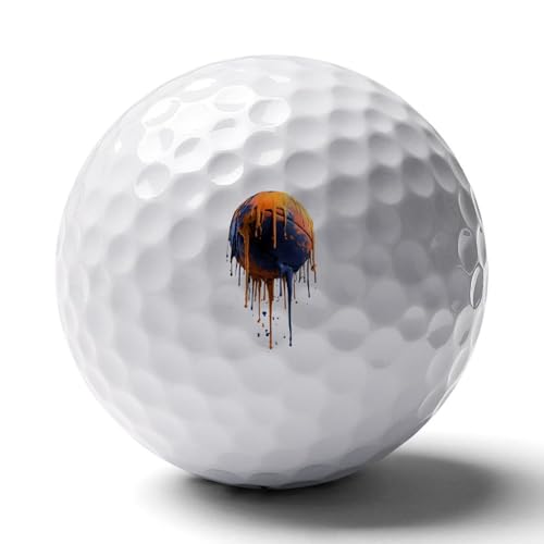 Basketball Dripping Practice Golf Balls Realistic Feel Long Lasting Limited Flight for Indoor Outdoor Training
