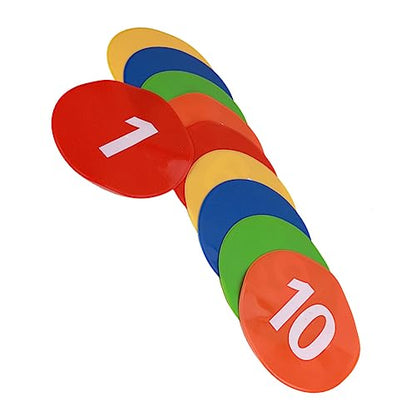 10Pcs Soccer Training Spot Markers Durable Football Roadblock Plates for Agility Drills and Games Non Slip