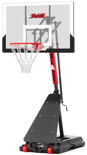 Basketball Hoop Outdoor 10 FT Height Adjustable, Portable Basketball Goals Systems with 45" Backboard for Youth Adults Kids - Backyard, Driveway, Indoor Play